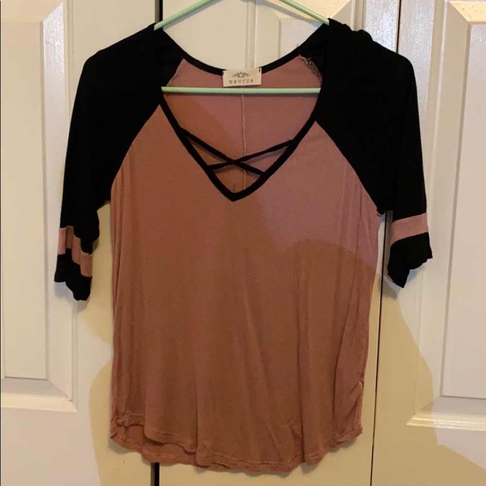 Pink and Black T-shirt